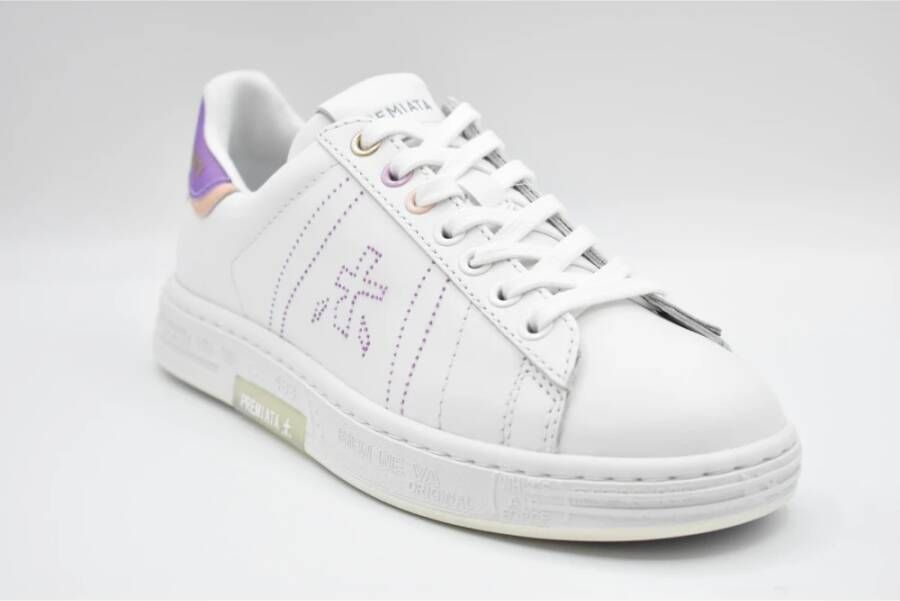 Premiata Gebonden Bianco Viola Damesschoenen White Dames