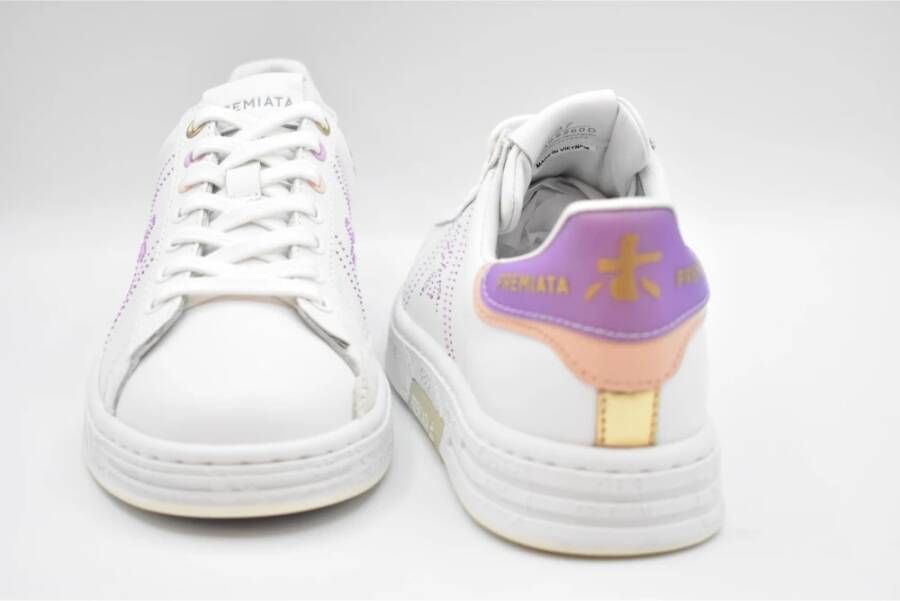 Premiata Gebonden Bianco Viola Damesschoenen White Dames