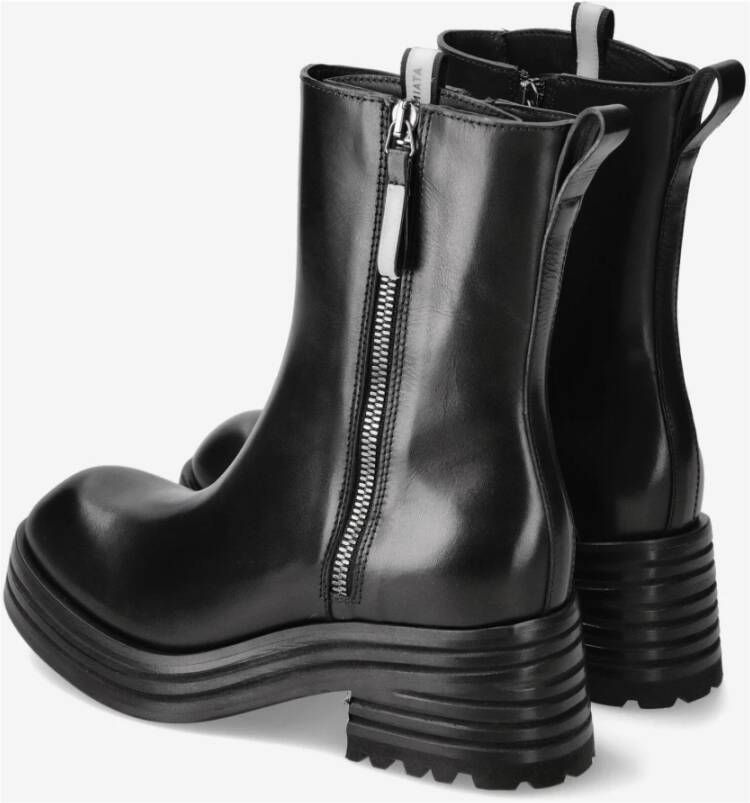 Premiata Heidi M6309D geborsteld leren booties Black Dames