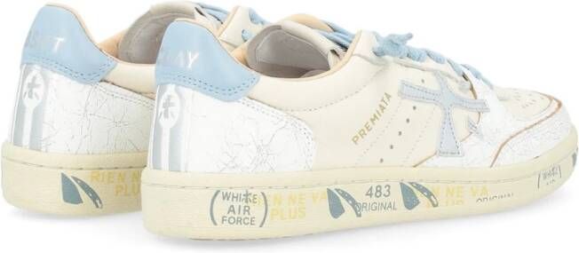 Premiata Gebruikte Leren Sneaker Clay 6780 Blauw White Dames
