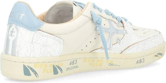 Premiata Gebruikte Leren Sneaker Clay 6780 Blauw White Dames