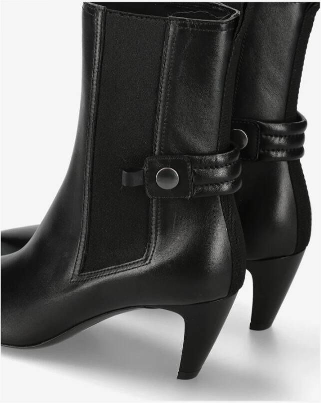 Premiata Enkellaarsjes Cher met gesp M6803 Black Dames