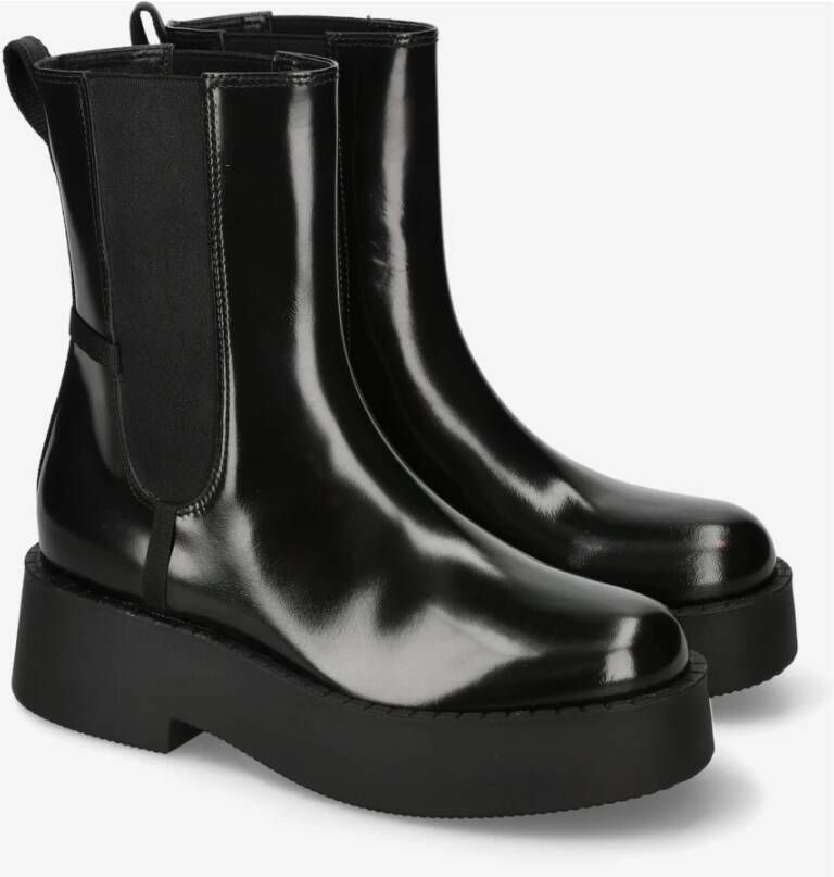 Premiata Chelsea Luna in glanzend kalfsleer M6826A Black Dames