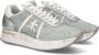Premiata Grijs Groen Gehaakte Sneakers Multicolor Dames - Thumbnail 4