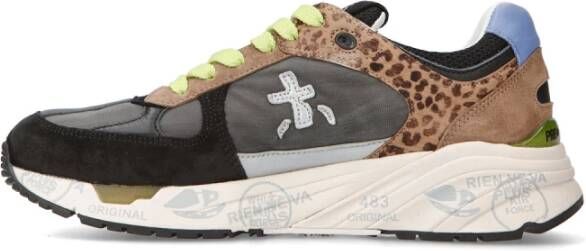 Premiata Grijs Zwart Sneakers Damesschoenen Multicolor Dames