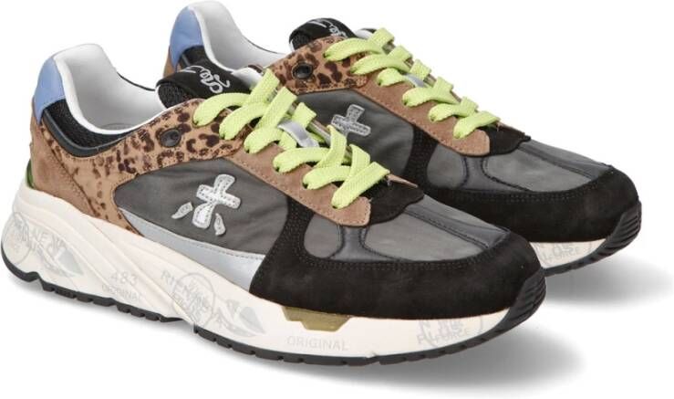 Premiata Grijs Zwart Sneakers Damesschoenen Multicolor Dames