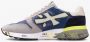 Premiata Blauwe Mick Sneakers met Gekleurde Details Multicolor Heren - Thumbnail 4