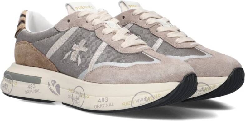 PREMIATA Lage Sneakers Dames Cassie Maat: 41 Materiaal: Suède Kleur: Grijs