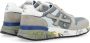 Premiata Grijze Mick Sneaker met witte en blauwe details Gray Heren - Thumbnail 3