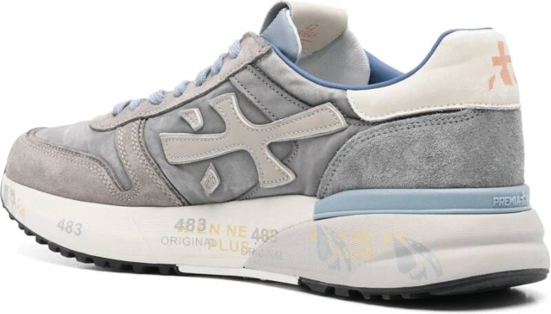 Premiata Grijze Mix Sneakers Mick Stijl