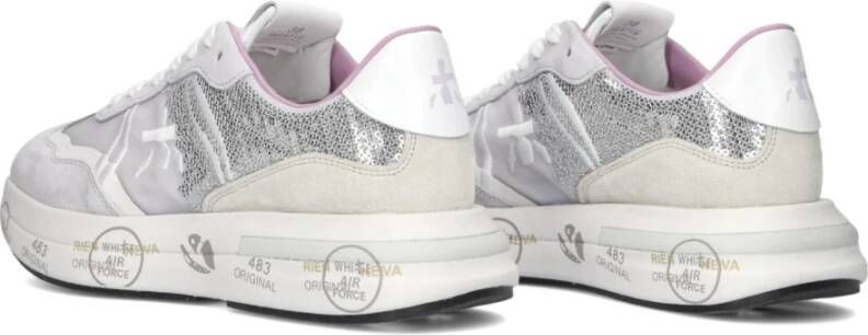 Premiata Grijze Sneaker Cassie met Uniek Design Gray Dames