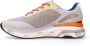 Premiata Heren Salie Groene Sneakers met Oranje Details - Thumbnail 5