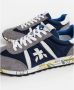 Premiata Blauwe Nylon Sneakers met Suède Inzetstukken Blue Heren - Thumbnail 15