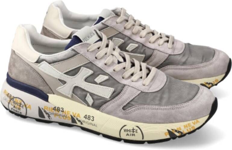 Premiata Grijze Sneakers Stijlvol Hedendaags Uiterlijk