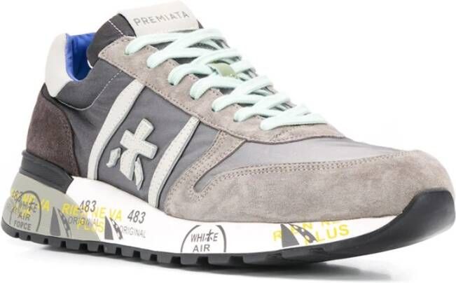 Premiata Grijze Sneakers voor Mannen Gray Heren