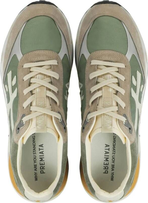 Premiata Groen Combi Sneakers Multicolor Heren