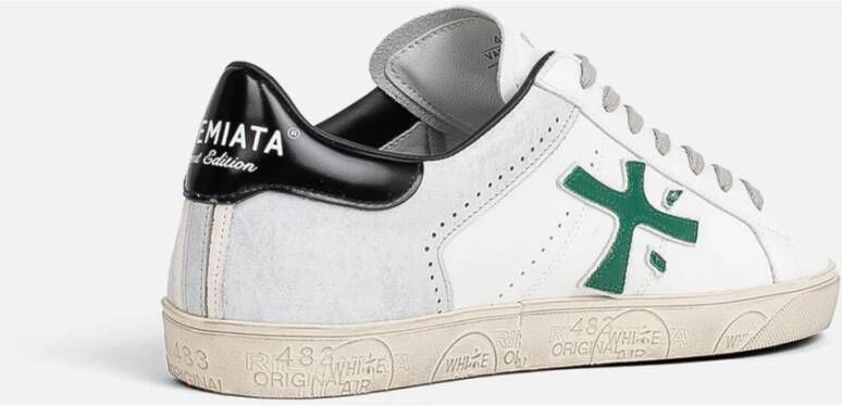 Premiata Groene Sneakers met Witte Details Multicolor Heren