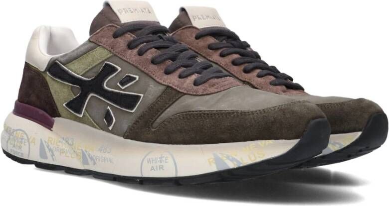 Premiata Groene Suède Heren Sneakers Mick