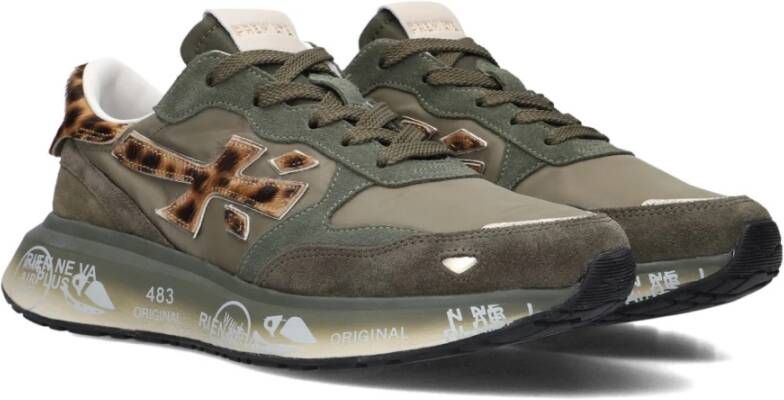 Premiata Groene Suède Lage Sneakers Lauryn