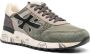 Premiata Groene Leren Sneakers Logo Details Rubberen Zool Multicolor Heren - Thumbnail 8