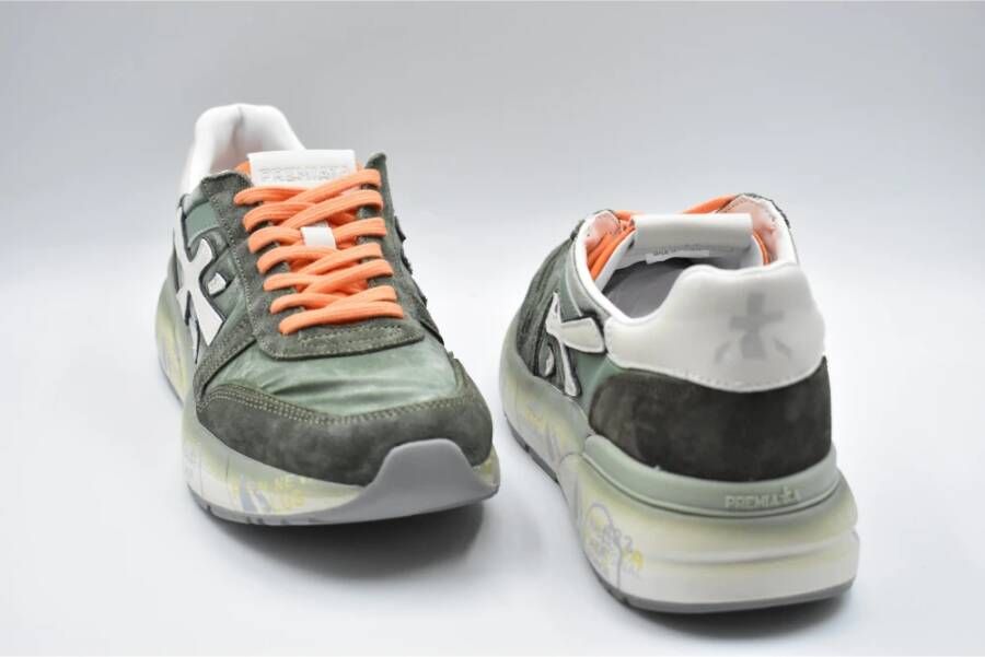 Premiata Groene Veterschoenen Casual Stijl
