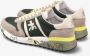 Premiata MultiColour Suède Nylon Lander Sneakers Multicolor Heren - Thumbnail 22