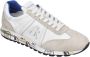 Premiata Heren Sneakers Lucyd 206E van leer en suède White Heren - Thumbnail 8