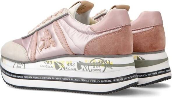 Premiata Hoge Top Sneakers in Roze Dames