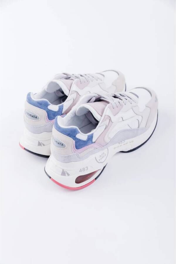 Premiata Iconische Leren en Canvas Manden White Dames