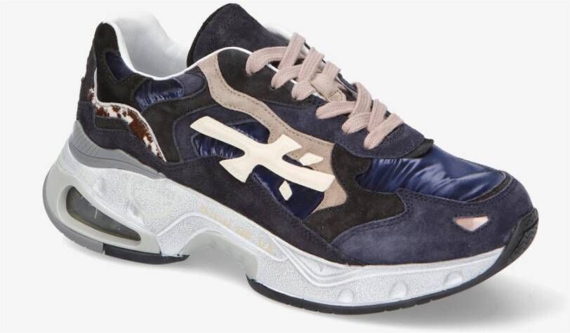 Premiata Innovatieve Sharky Sneakers met landelijke inspiratie Blue Heren