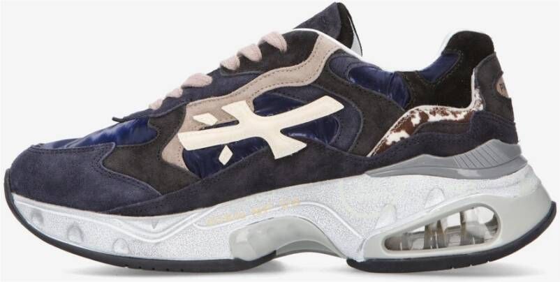 Premiata Innovatieve Sharky Sneakers met landelijke inspiratie Blue Heren