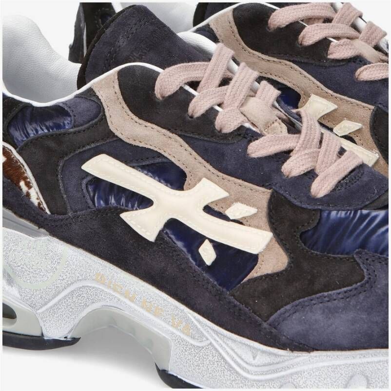 Premiata Innovatieve Sharky Sneakers met landelijke inspiratie Blue Heren