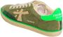 Premiata Khaki Suede Sneakers met Neon Groene Spoiler Green Heren - Thumbnail 5