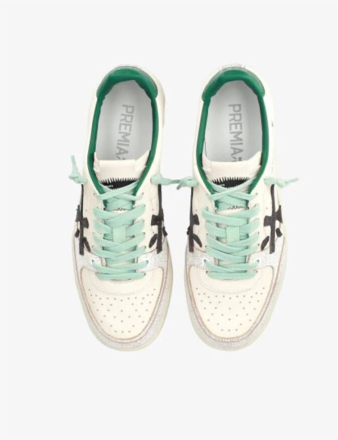 Premiata Klei Leren Sneakers met Rubberen Zool