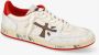 Premiata Clay6777 Wit Logo Contrast Bruin Sneakers White Heren - Thumbnail 2