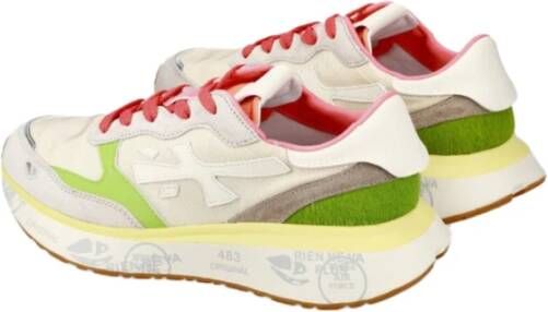 Premiata Kwaliteits leren sneaker met koord textuur