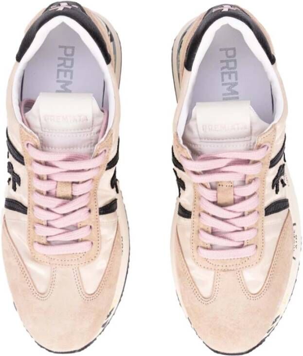 Premiata Kwaliteits leren sneaker met koord textuur Multicolor Dames