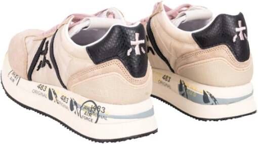 Premiata Kwaliteits leren sneaker met koord textuur Multicolor Dames