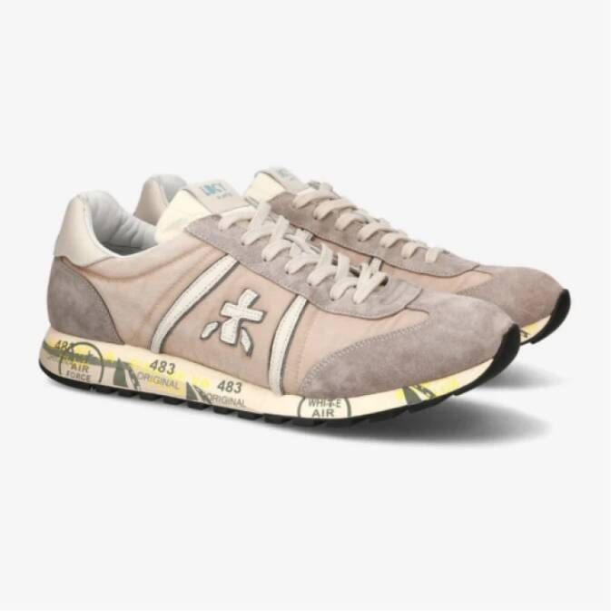 Premiata Lage Lucy sneakers in beige en taupe Multicolor Heren