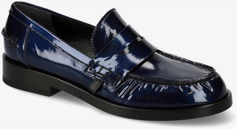 Premiata Mocassins Siria in lakleer M6851E Blue Dames