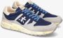 Premiata Blauwe Mesh en Suède Sneakers Blue Heren - Thumbnail 10