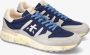 Premiata Blauwe Suède Sneakers Logo Detail Multicolor Heren - Thumbnail 29