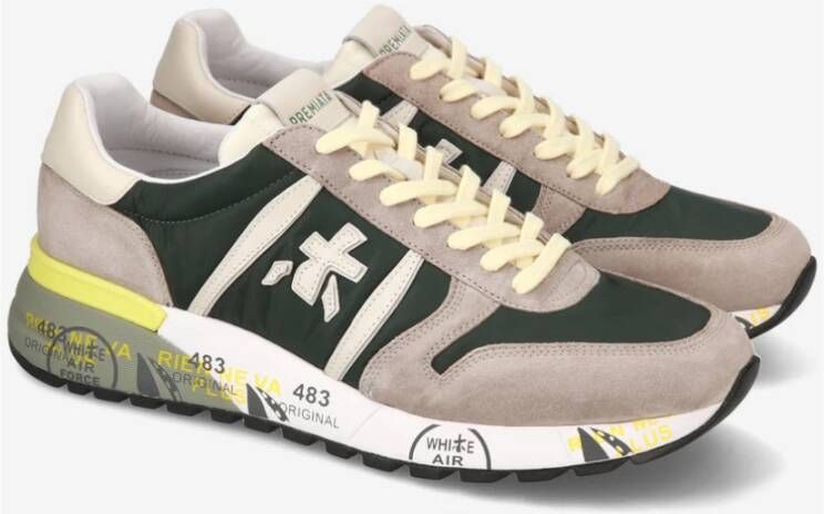 Premiata Casual Sneaker Green Heren