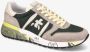 Premiata MultiColour Suède Nylon Lander Sneakers Multicolor Heren - Thumbnail 21