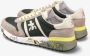 Premiata MultiColour Suède Nylon Lander Sneakers Multicolor Heren - Thumbnail 23