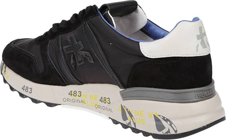 Premiata Lander Zwarte Sneakers Zwart Heren
