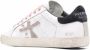 Premiata Leren Baskets Stevend met Roze en Zwarte Details White Dames - Thumbnail 3