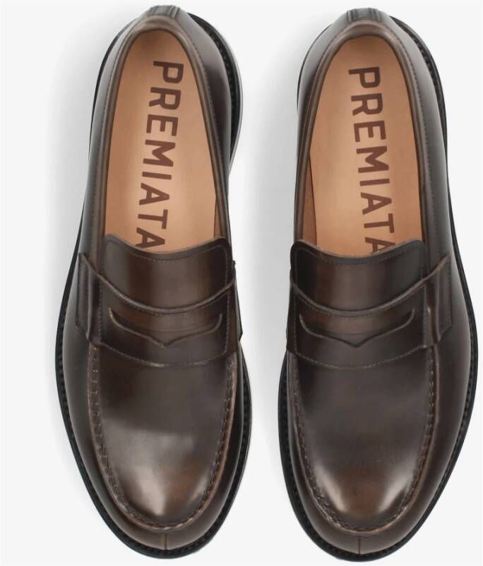 Premiata Leren en leren mocassin