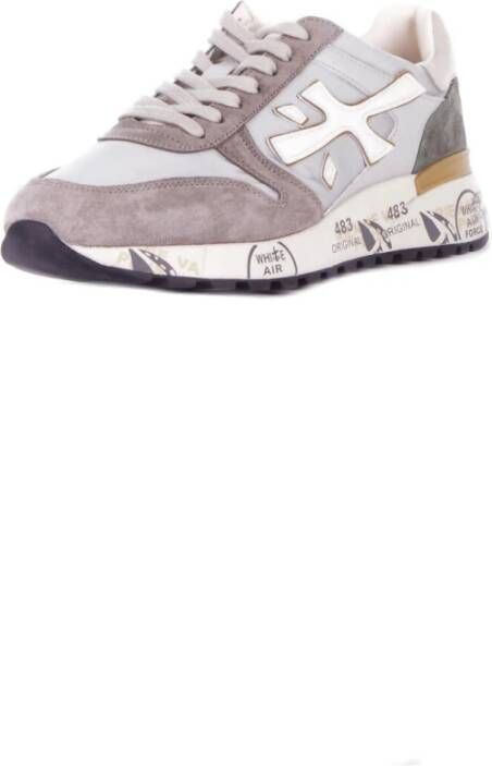Premiata Leren sneakers met suède details Multicolor Heren