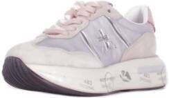 Premiata Lichtgrijze Sneakers met Logo